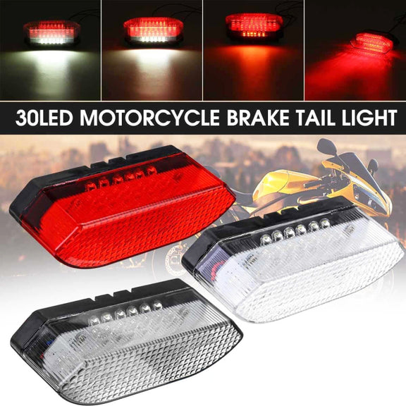 MK-285 Motorcycle LED Taillight Plate Light(Without Stand Red Cover)