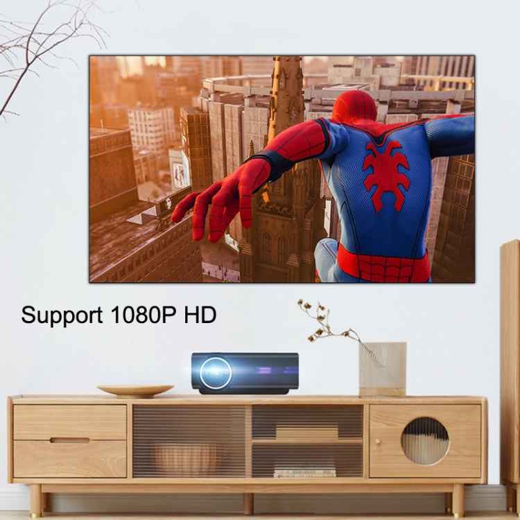 YG530 Home LED Small HD 1080P Projector, Specification: US Plug(White)