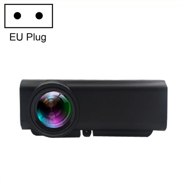 YG530 Home LED Small HD 1080P Projector, Specification: EU Plug(Black)