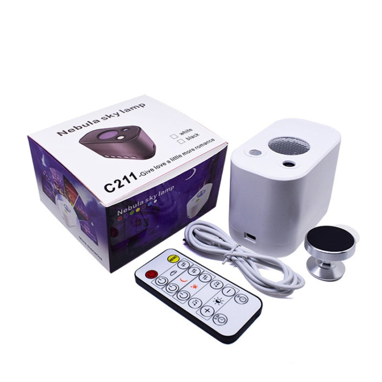 C211 Star Projector Lamp USB Bedside Atmosphere Light(White)