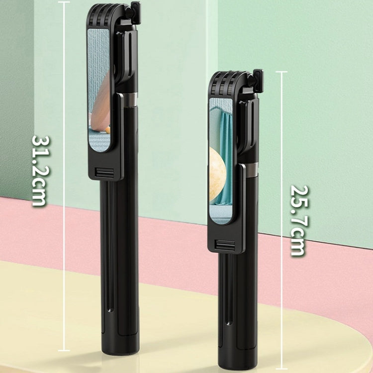 P80 1.33m Integrated Bluetooth Selfie Stick With TIKTOK Remote Control Makeup Mirror