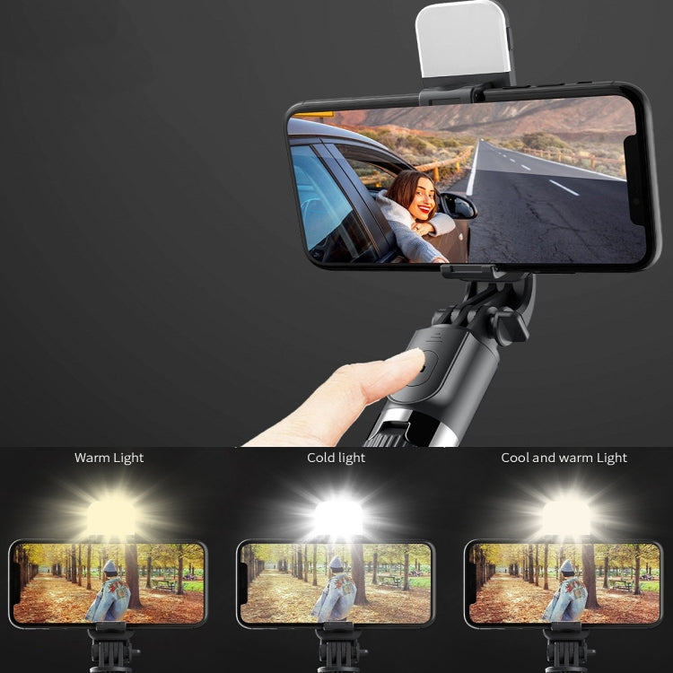 L03S Bluetooth Fill Light Tripod Integrated Selfie Stick(White)