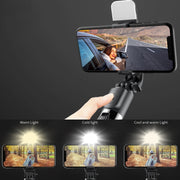 L03S Bluetooth Fill Light Tripod Integrated Selfie Stick(White)