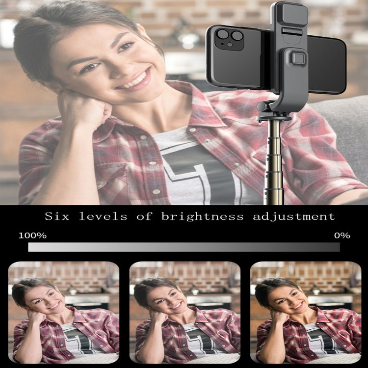 L03S Bluetooth Fill Light Tripod Integrated Selfie Stick(White)