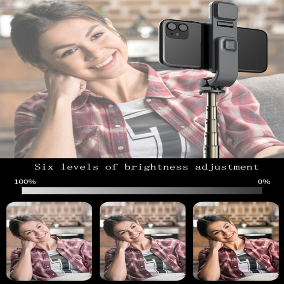 L03S Bluetooth Fill Light Tripod Integrated Selfie Stick(White)