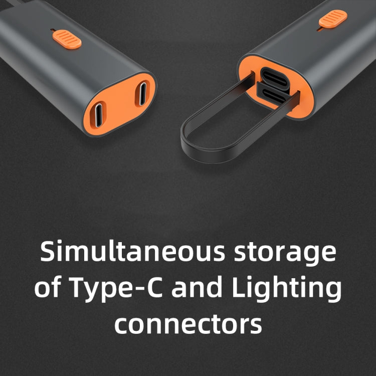 4 in 1 Retractable Fast Charging Data Cable with OTG Adapter Function