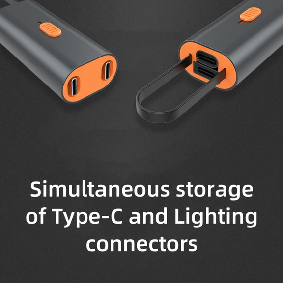4 in 1 Retractable Fast Charging Data Cable with OTG Adapter Function
