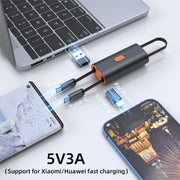 4 in 1 Retractable Fast Charging Data Cable with OTG Adapter Function