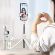 Mobile Phone Bluetooth Selfie Stick Live Bracket, Specification: K10S (With Fill Light White) - Selfie Sticks by PMC TechLife | Online Shopping South Africa | PMC TechLife | Buy Now Pay Later Mobicred