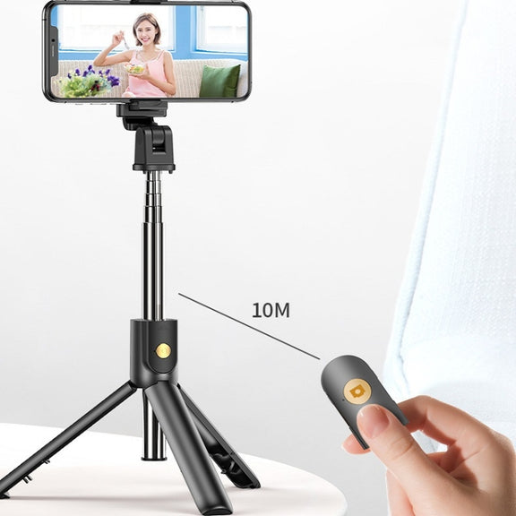 Mobile Phone Bluetooth Selfie Stick Live Bracket, Specification: K10S (With Fill Light White)