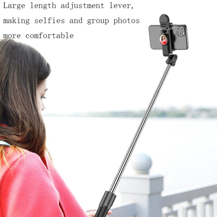 Mobile Phone Bluetooth Selfie Stick Live Bracket, Specification: K10S (With Fill Light White)