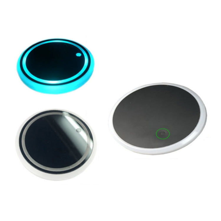 1 Pair 68mm LED Smart Light-Emitting Coaster Light Car Cup Slot Atmosphere Light(Beverage)