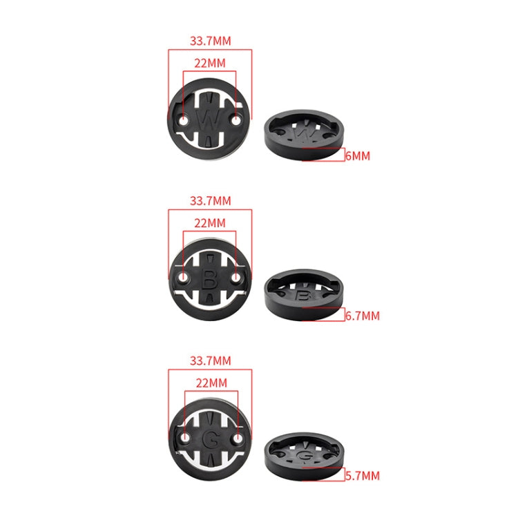 3 PCS Mountain Road Bike Stopwatch Conversion Seat For Wahoo