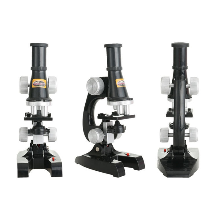 C2119 Children Early Education HD 450X Microscope Toy(Black)