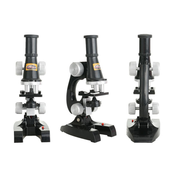 C2119 Children Early Education HD 450X Microscope Toy(Black)