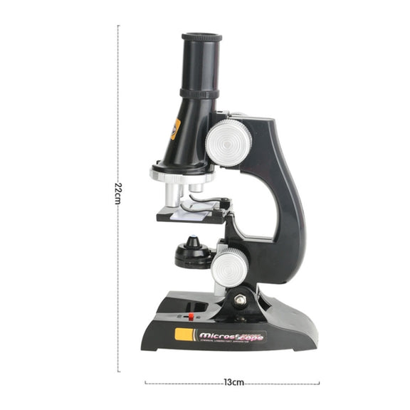 C2119 Children Early Education HD 450X Microscope Toy(Black)