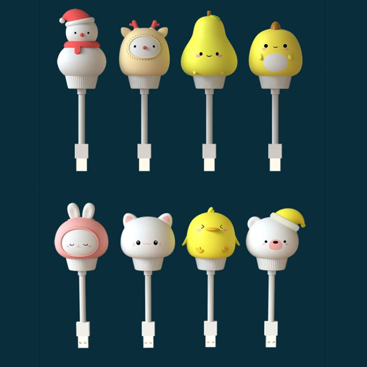 Cartoon USB Power Mini Night Light, Style: Direct Plug-in(Duck)