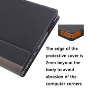 Laptop Leather Anti-Fall Protective Case For HP Envy X360 13-Ag Ar(Gray Cobalt Blue)