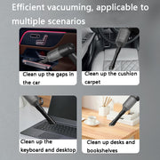 FL-8803 Portable Handheld Car Vacuum Cleaner, Style: 7.4V Charging Upgrade (White)