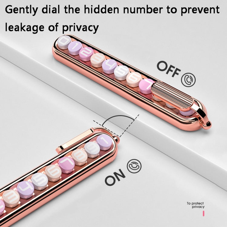Colorful Car Temporary Parking Number Card, Color: Cherry Pink (Solid Color)