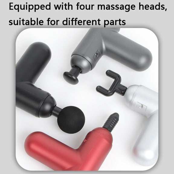 J12A Mini Vibrating Massage Button Type Fascia Gun, Specification: Black