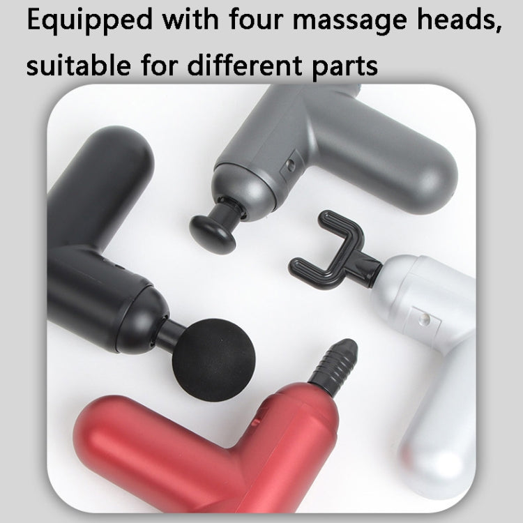 J12A Mini Vibrating Massage Button Type Fascia Gun, Specification: Black