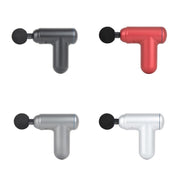 J12A Mini Vibrating Massage Button Type Fascia Gun, Specification: Silver