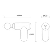 J12A Mini Vibrating Massage Button Type Fascia Gun, Specification: Red
