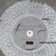 Crystal Ball Small Table Lamp USB Acrylic Night Light, Specification: MT1  110 x 110mm