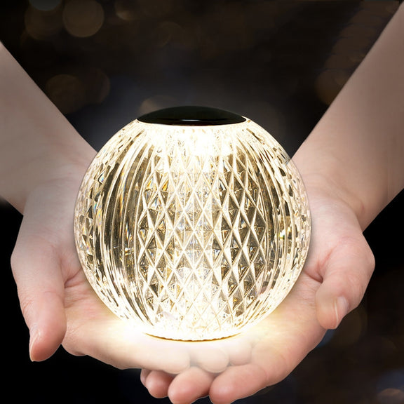 Crystal Ball Small Table Lamp USB Acrylic Night Light, Specification: MT1  110 x 110mm