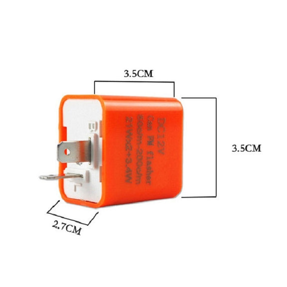 Motorcycle LED Turn Signal Relay(Fresh Orange)
