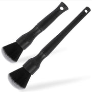 Car Air Conditioner Outlet Brush Interior Cleaning Soft Brush, Specification: Small+Large(Black)