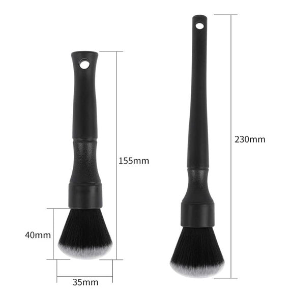 Car Air Conditioner Outlet Brush Interior Cleaning Soft Brush, Specification: Small+Large(Blue)