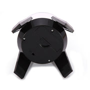 High-Footed UFO Solar 9cm 360 Rotating Display Stand Props Turntable(Black Blue Light)