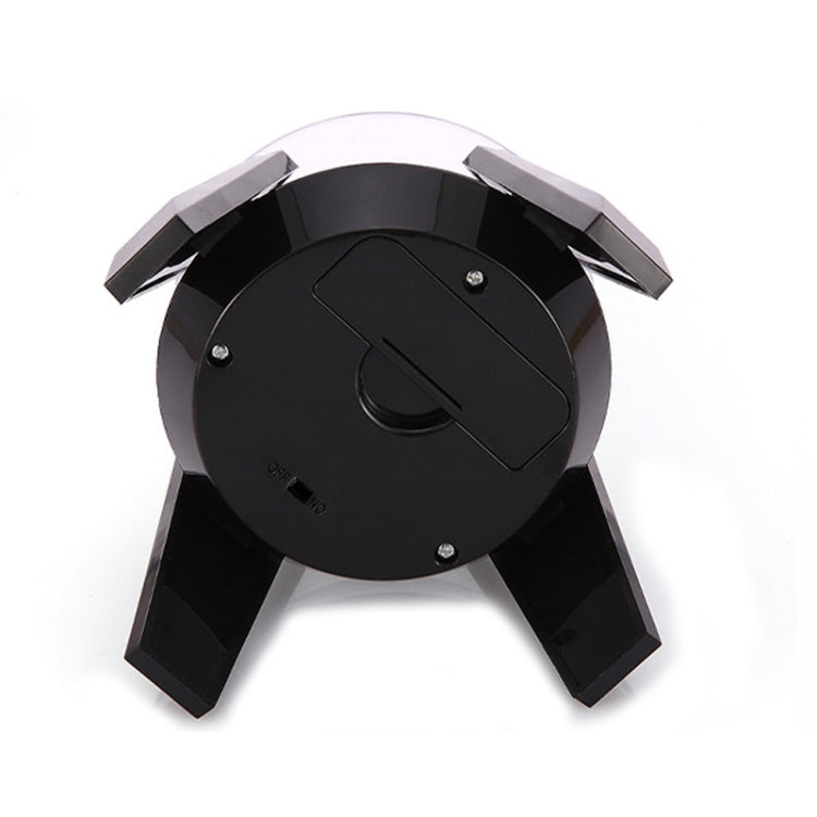 High-Footed UFO Solar 9cm 360 Rotating Display Stand Props Turntable(Black Blue Light)
