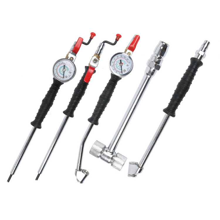 Car Tire Double-Ended Air Nozzle, Specification: Straight Handle With Gaselet