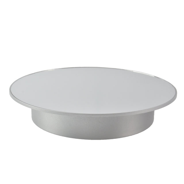 25cm USB Power Rotating Display Stand Video Shooting Props Turntable(White Bottom Frosted)