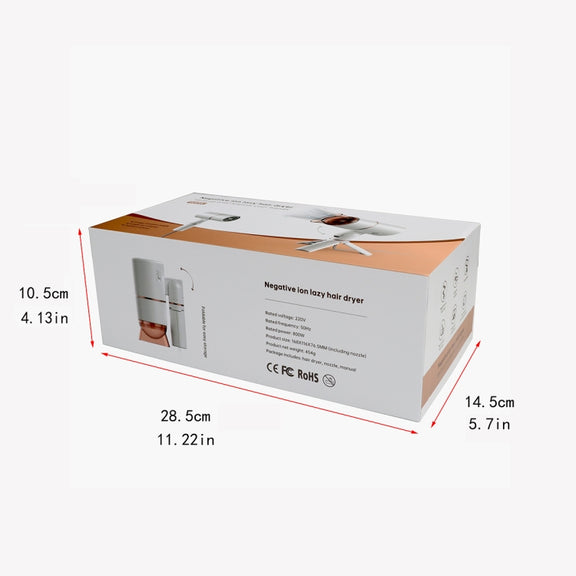 ZMFT-001 Hands-Free Desktop Hair Dryer, Specification: EU Plug(White)