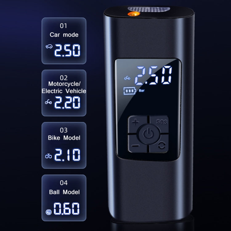 Car Portable Digital Display Electric Air Pump, Specification: 2712 Wired Version