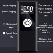 Car Portable Digital Display Electric Air Pump, Specification: L2775 Wireless Version 4000 mAh