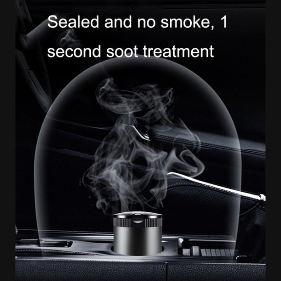 Car Ashtray With LED Ambient Light(Gray)