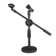 LKT-300 30-65cm Full Metal Disc Base Dual Microphone Stand,Size: 160mm Base - Stand by PMC TechLife | Online Shopping South Africa | PMC TechLife | Buy Now Pay Later Mobicred