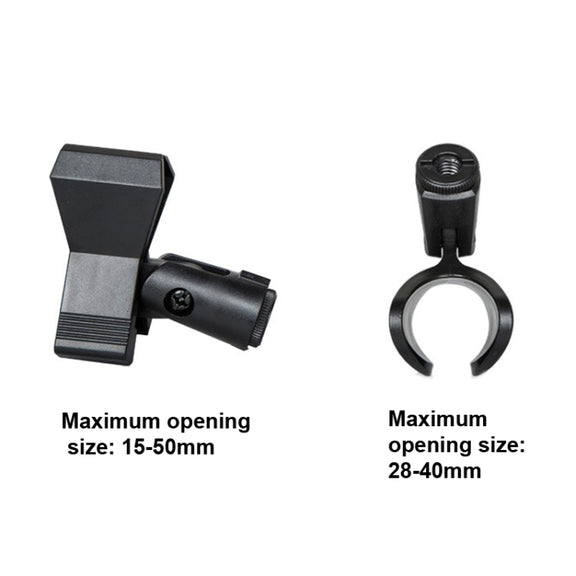 LKT-300 30-65cm Full Metal Disc Base Dual Microphone Stand,Size: 160mm Base