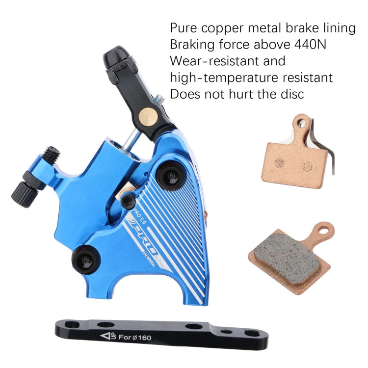 1 Pair IIIPRO Flat Mount Road Calipers Bilateral Brakes(Black)