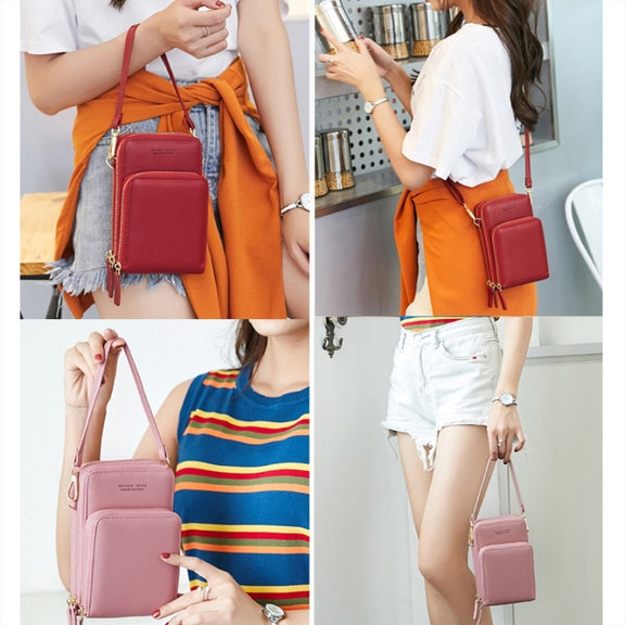 SJ617 Multifunctional Touch Screen Phone Bag Single-shoulder Bag(Black)