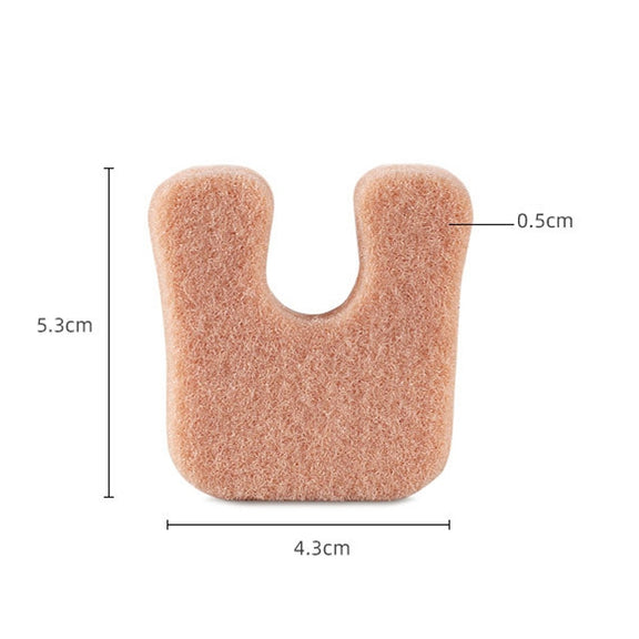 U-Type Sheep Felt Hairy Function Stickers(White)