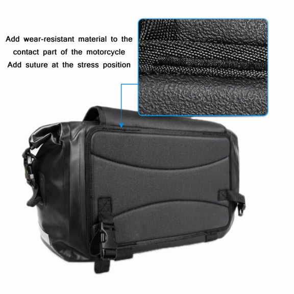 AFISHTOUR FM2021 Large Capacity Water-resistant Motorcycle Rear Seat Bag, Color: Yellow