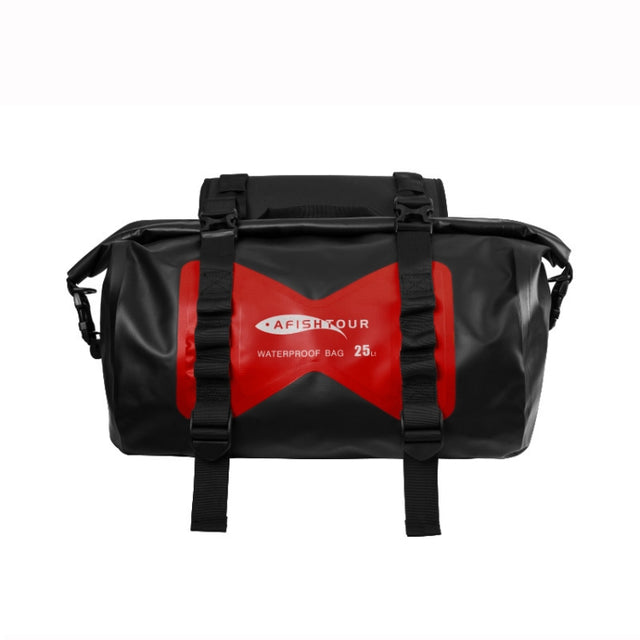AFISHTOUR FM2021 Large Capacity Water-resistant Motorcycle Rear Seat Bag, Color: Red