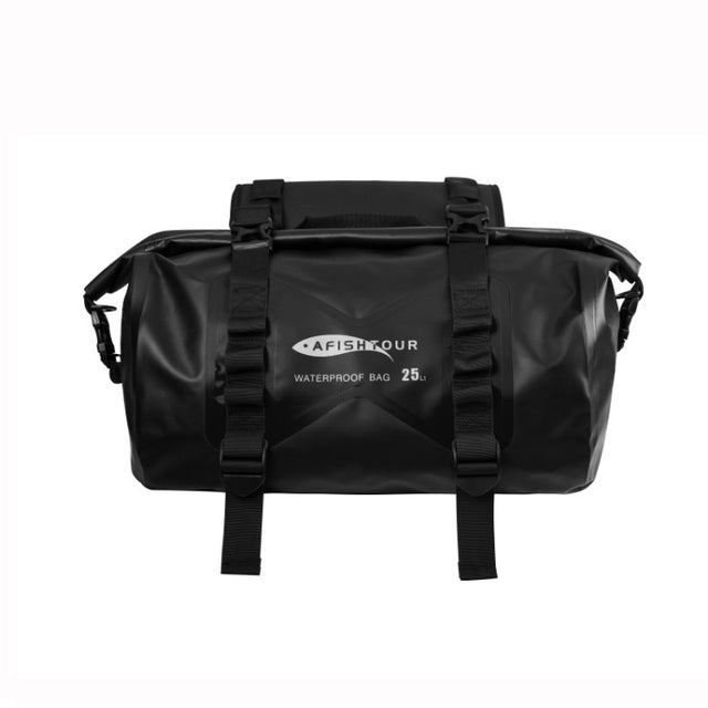 AFISHTOUR FM2021 Large Capacity Water-resistant Motorcycle Rear Seat Bag, Color: Black