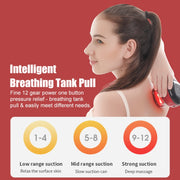 12-speed Charging Electric Cupping Massage Device(Blue)